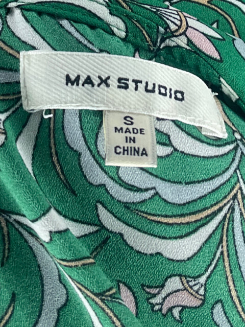 Blusa Max Studio Sin Mangas Flores Verde - Talla S