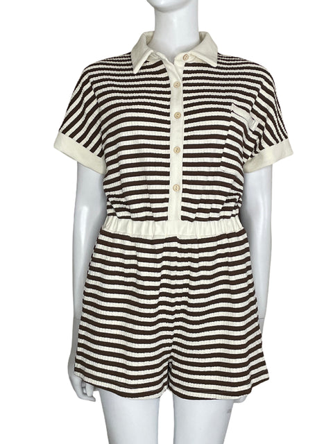 Romper She+Sky Rayas Beige-Talla S