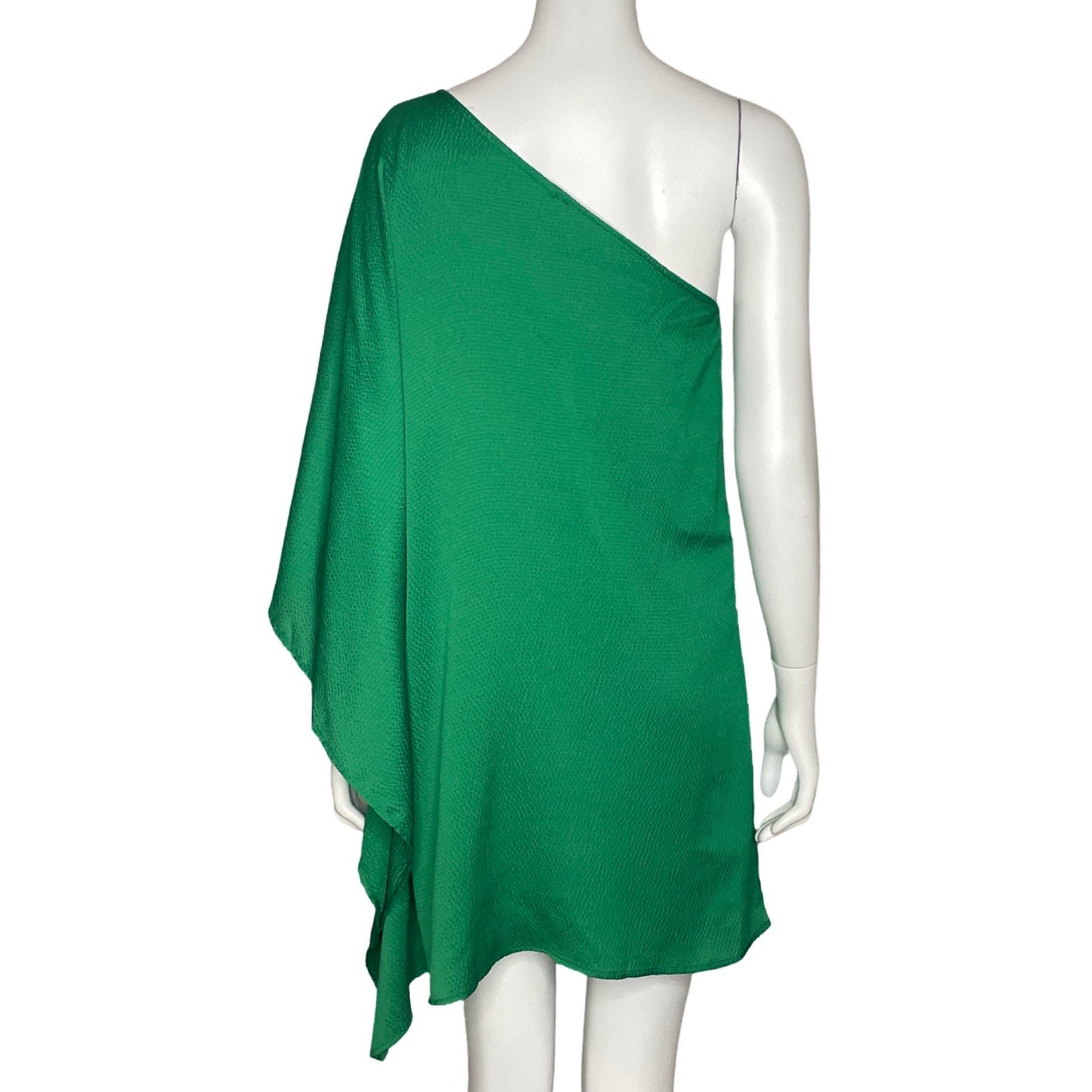 Vestido Tyche OneShoulder Fluido Verde-Talla S