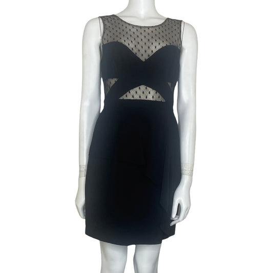 Vestido BCBGMAXAZRIA Sin Mangas Encaje Negro - Talla 6