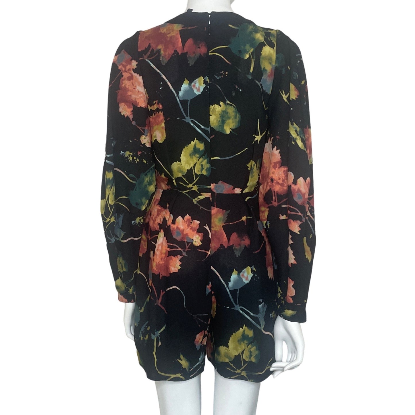 Romper BGBGMAXAZRIA Floral Negro - Talla 4