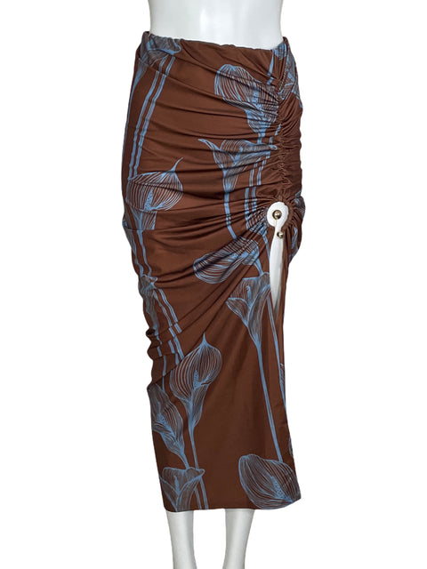 Falda Her.. Bottari Abertura Marrón-Talla M