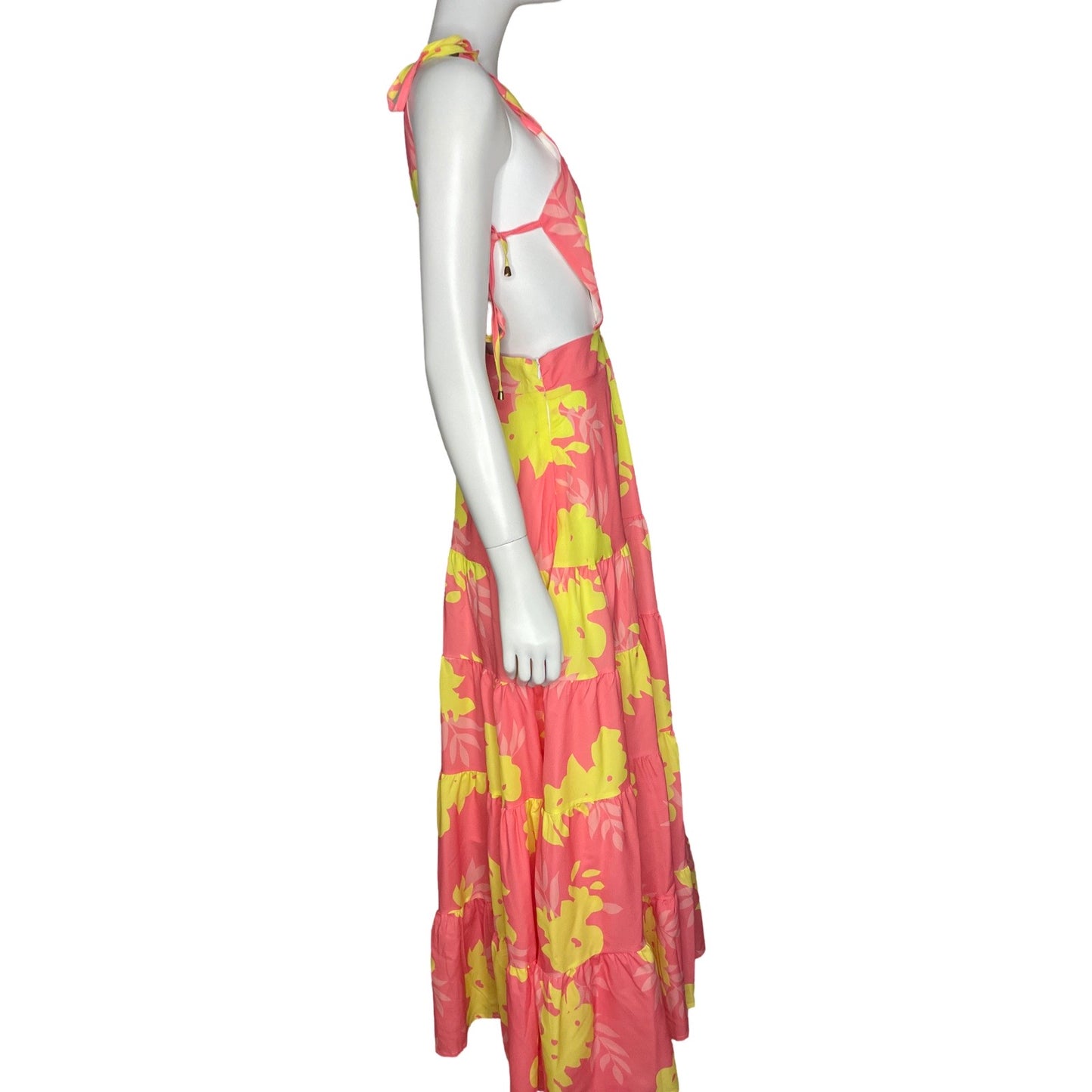 Vestido Tesoro TPS CutOut  Floral Rosado-Talla M