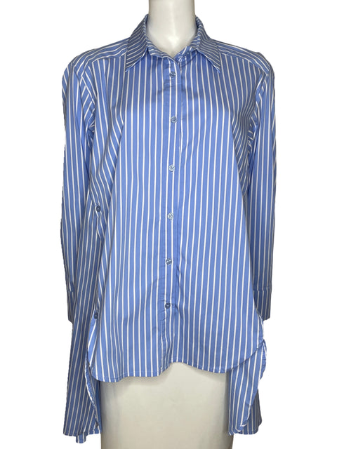 Camisa SensUniq Oversize Rayas Azul-Talla M