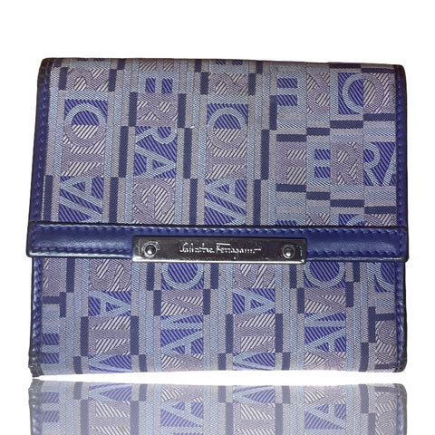 * Wallet Salvatore Ferragamo Canvas Morado-Talla S