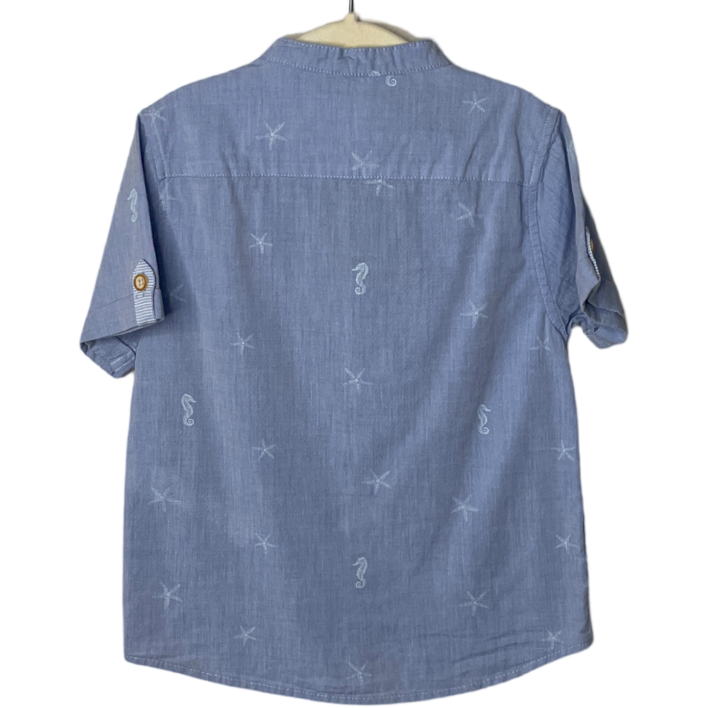 Camisa Zara Caballitos de Mar azul-Talla 3