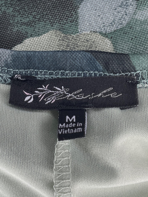 Vestido Blashe Mesh Floral Verde-Talla M