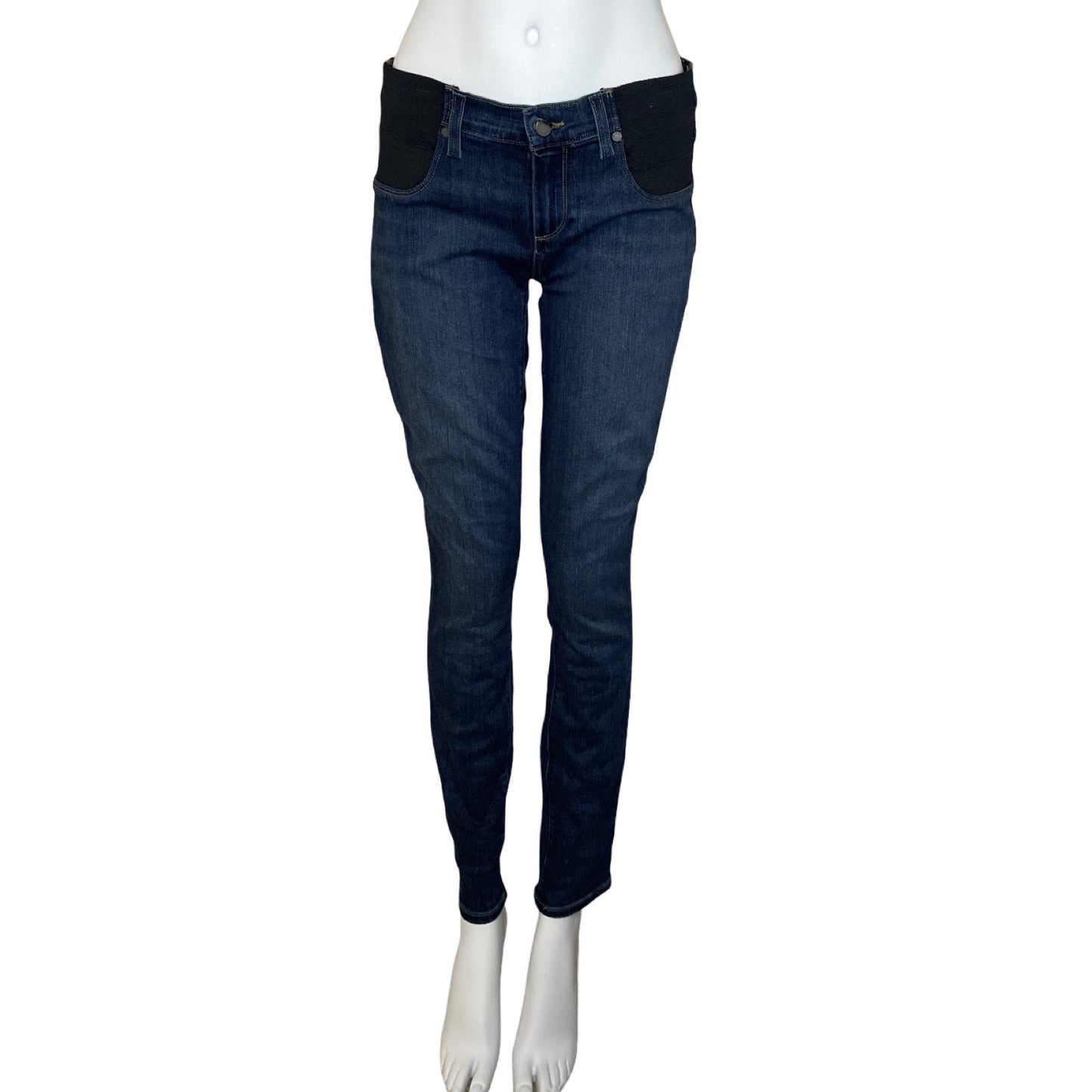 Pantalon PAIGE Denim Elastico Recto Azul - Talla 28