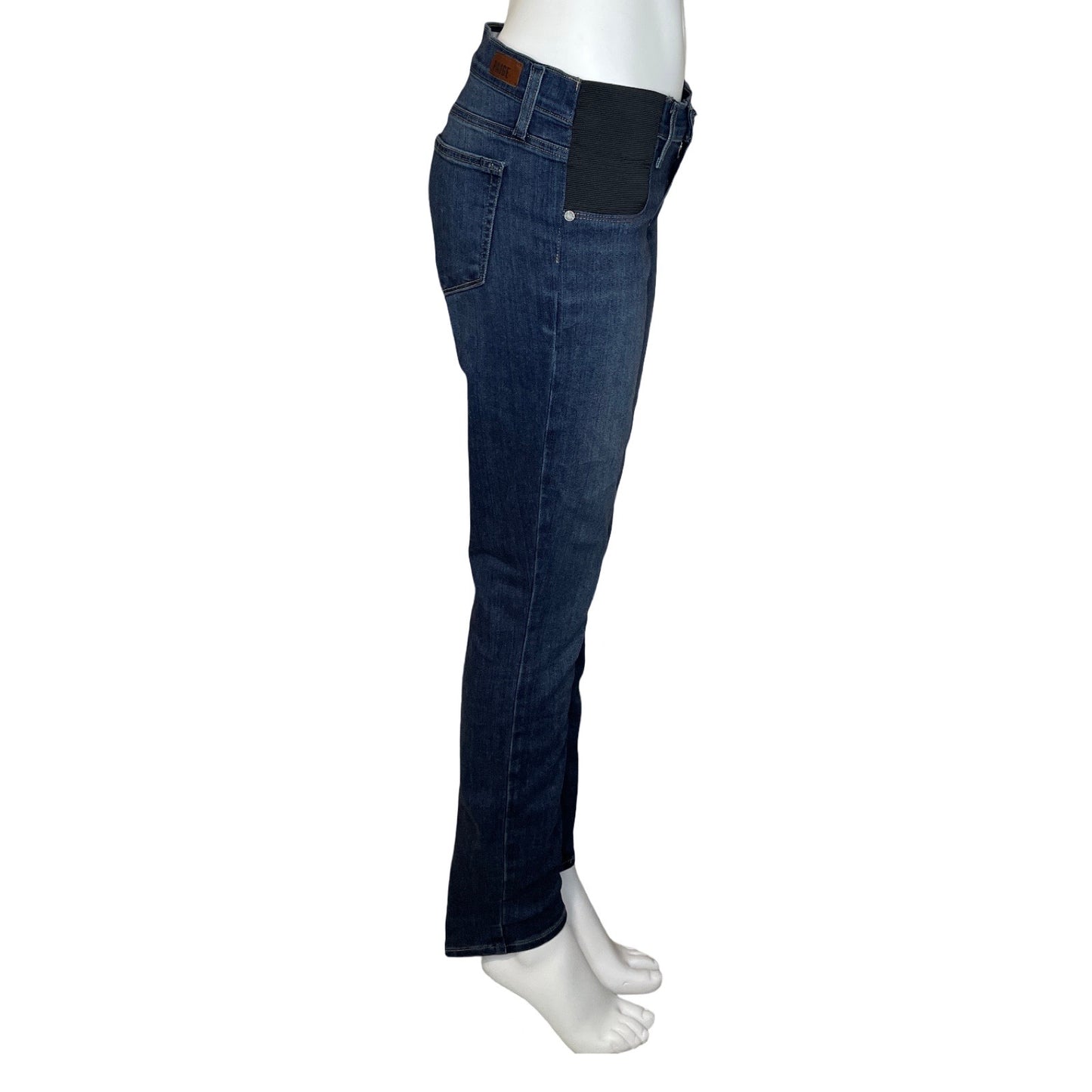 Pantalon PAIGE Denim Elastico Recto Azul - Talla 28