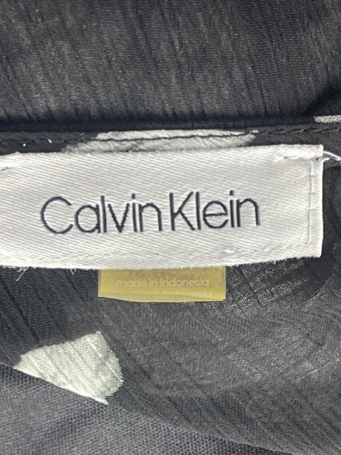 Vestido Calvin Klein Transparente Sin Mangas Negro-Talla M