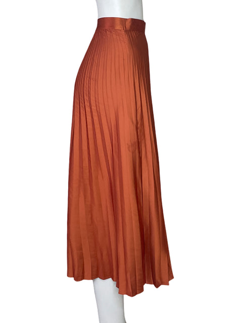 Falda Express Plizado Cruzado Naranjado-Talla M