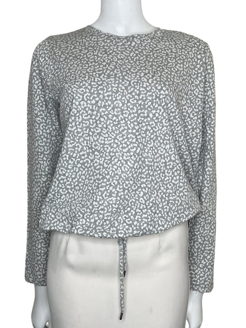 Sueter Michael Kors Animal Print Gris-Talla M