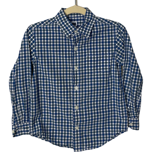 Camisa Janiie and Jack Cuadros Azul-Talla 4