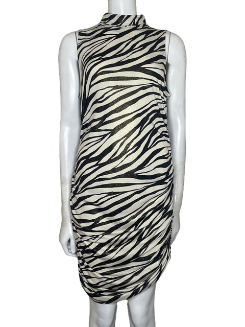 Vestido Michael Kors Animal Print Beige - Talla L