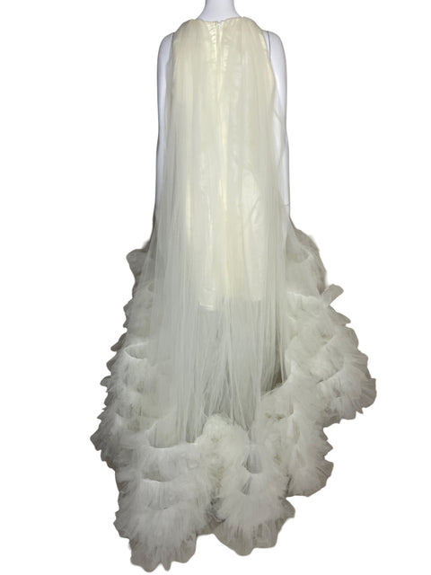 Vestido Tesoro TPS Tull Sin Mangas Blanco-Talla M
