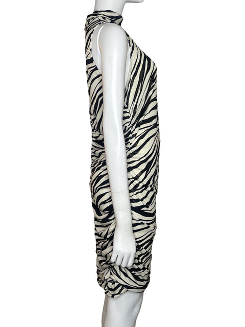 Vestido Michael Kors Animal Print Beige - Talla L