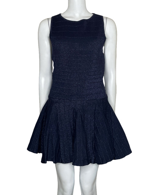 Vestido Vici Brillante Mini Azul-Talla M