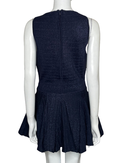 Vestido Vici Brillante Mini Azul-Talla M