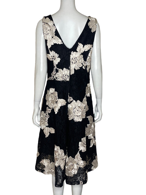 Vestido SD Collection Tiras Encaje Negro - Talla 14