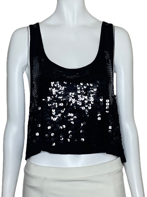 Top Urban Vibe Lentejuelas Negro-Talla L