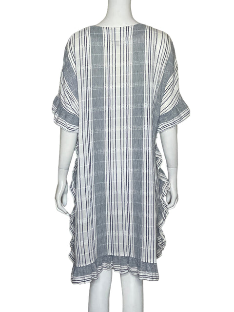 Vestido BCBG Salida de Playa Vuelos Blanco-Talla XS