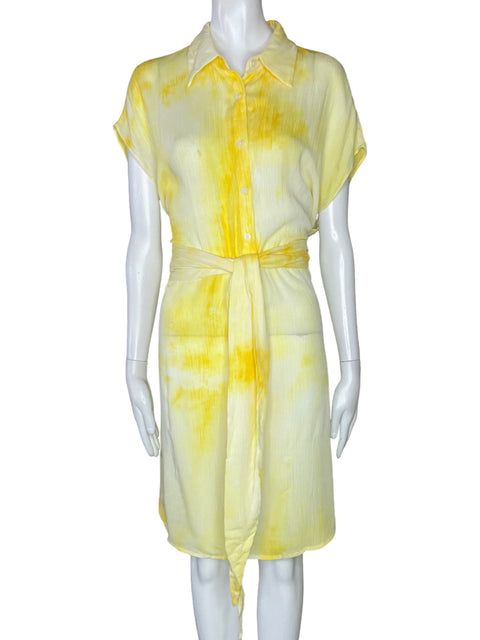 Vestido Tesoro Tps Degradado Transparente Amarillo-Talla M