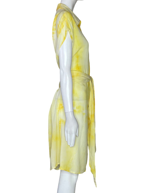 Vestido Tesoro Tps Degradado Transparente Amarillo-Talla M