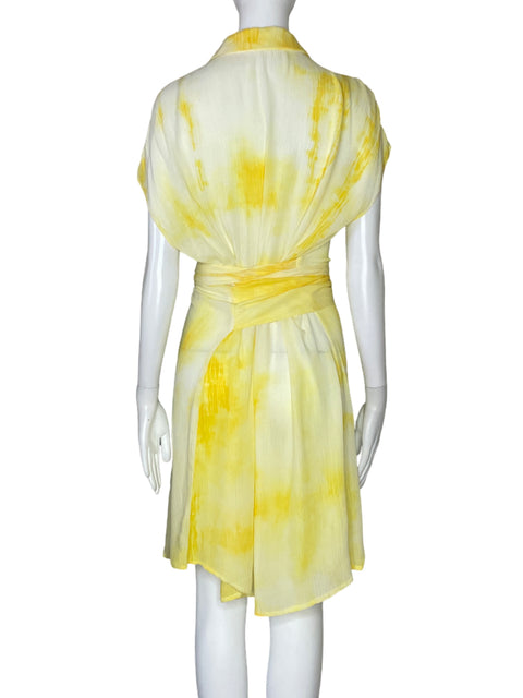 Vestido Tesoro Tps Degradado Transparente Amarillo-Talla M