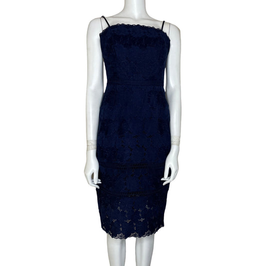 Vestido ADELYN RAE Encaje Tiras Azul - Talla S