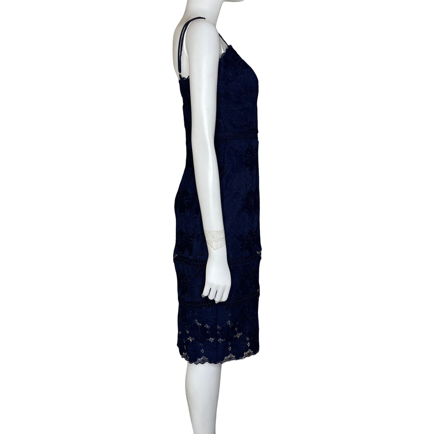 Vestido ADELYN RAE Encaje Tiras Azul - Talla S