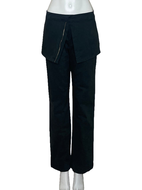 Pantalon Zara Asimétrico Verde - Talla M