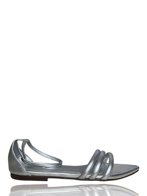 Calzado Greca Athena Flats Plateado-Talla 6