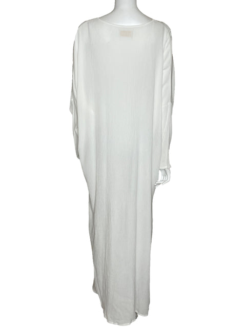 Caftan Myrah Peñaloza Maxi Blanco-Talla U
