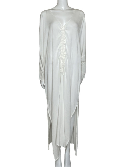 Caftan Myrah Peñaloza Maxi Blanco-Talla U