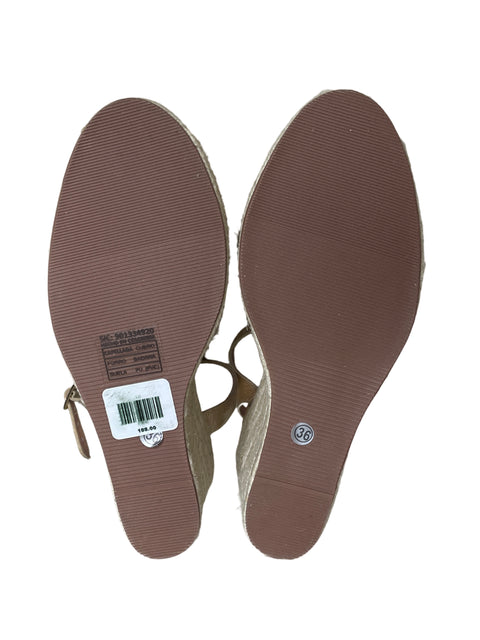 Calzado Alta Raffia Dorado-Talla 36