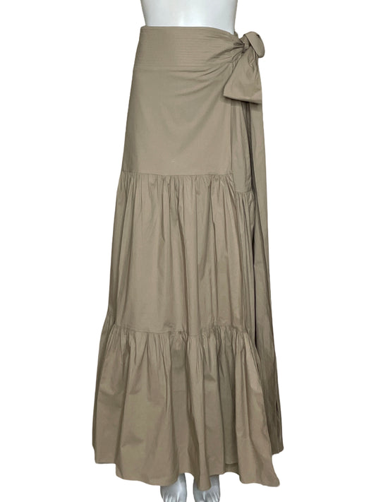 Falda Clarissa Rosania Maxi Beige-Talla U