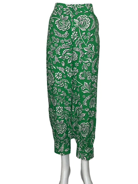 Pantalón Camila Casual Floral Verde-Talla 12