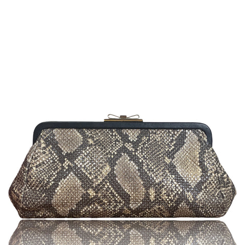 * Clutch Furla Pitton Leather Marrón-Talla S