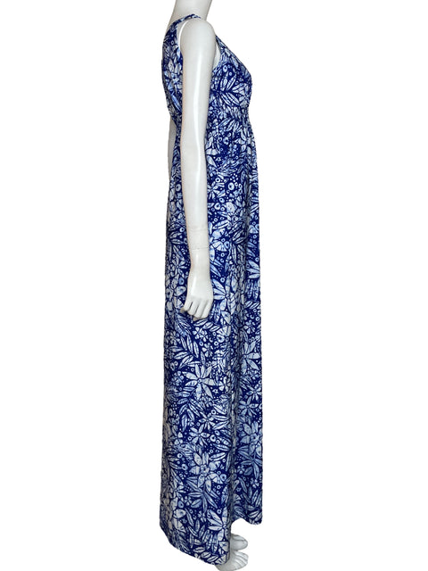 Vestido Amy Matto Estampado Azul-Talla S