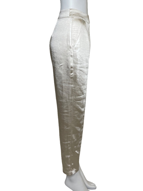 Pantalón Lush Pinzas Bolsillo Beige-Talla S