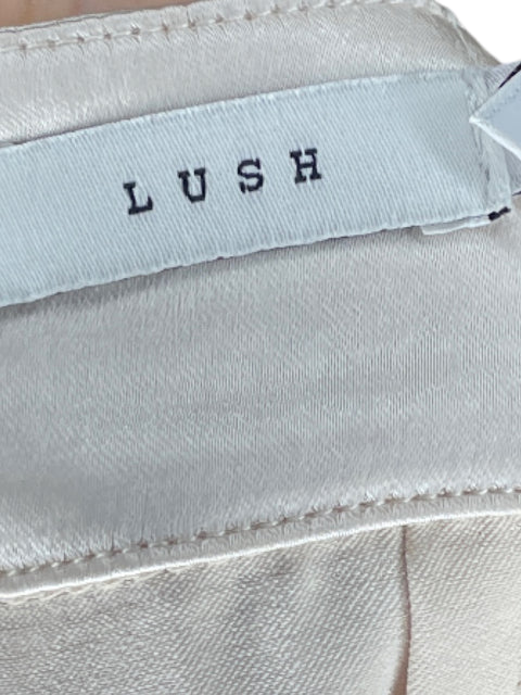 Pantalón Lush Pinzas Bolsillo Beige-Talla S