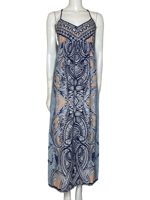 Vestido Greylin Estampado Blanco-Talla XS