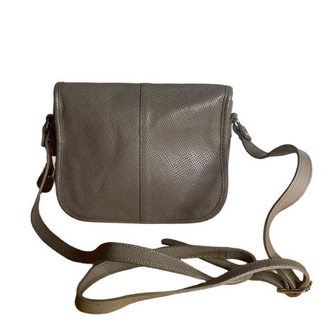 * Bolso Longchamp Quadri Crossbody Gris-Talla S