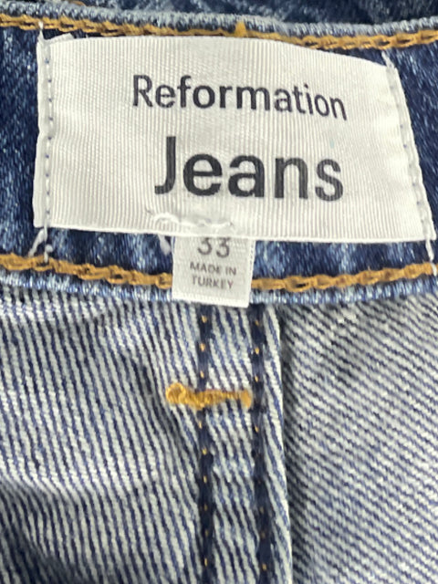 Pantalón Reformation Jeans Azul - Talla 33