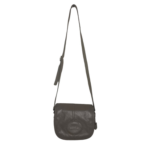 * Bolso Longchamp Quadri Crossbody Gris-Talla S