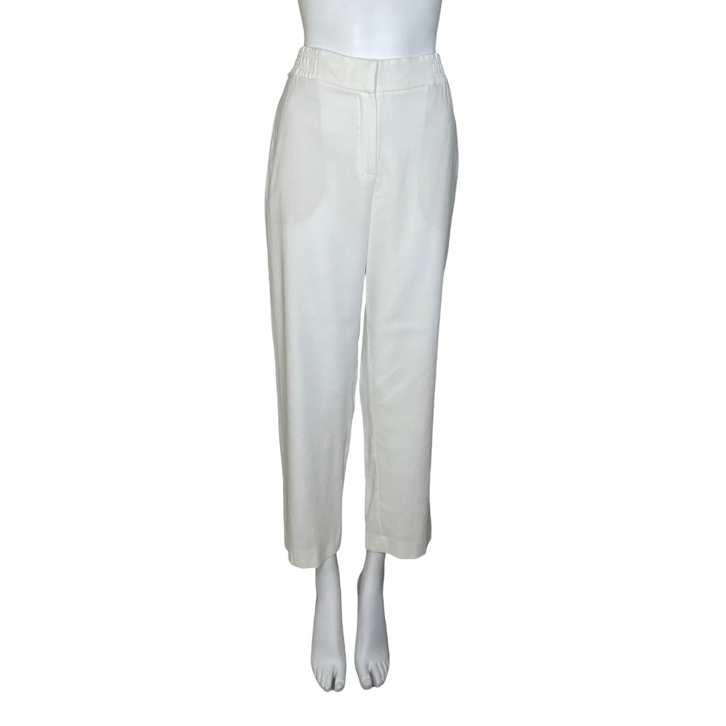 Pantalon MASSIMO DUTTI Recto Elastico Blanco - Talla 40