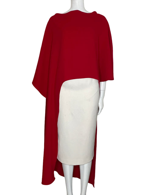 Blusa Zara Asimétrica Maxi Rojo-Talla XS/S