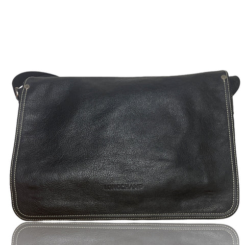 * Bolso Longchamp Messenger Negro-Talla M
