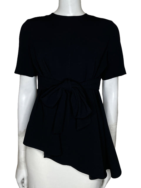 Blusa Zara Asimétrica Negro-Talla S