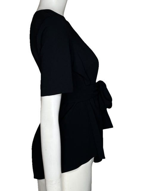 Blusa Zara Asimétrica Negro-Talla S